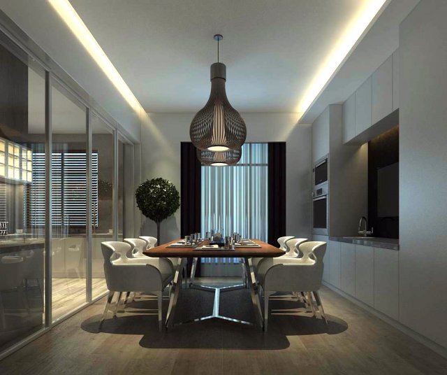 family - kitchen - restaurant 276 Model 3D .c4d .max .obj .3ds .fbx .stl .blend 