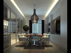 сім'я - кухня - ресторан 276 3D Модель