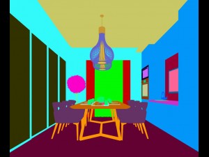 family - kitchen - restaurant 276 Model 3D