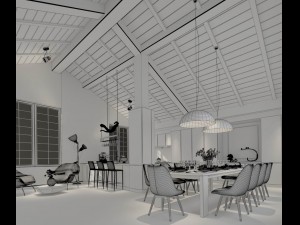 family - kitchen - restaurant 277 3D मॉडल