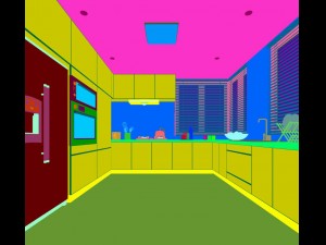 family - kitchen - restaurant 279 Model 3D