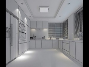 family - kitchen - restaurant 279 Model 3D