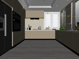 family - kitchen - restaurant 279 Model 3D