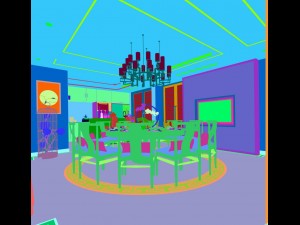 family - kitchen - restaurant 280 3D 모델