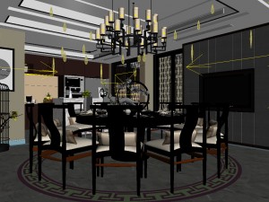 family - kitchen - restaurant 280 3D 모델