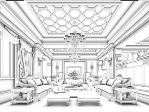 family - kitchen - restaurant 282 3D मॉडल