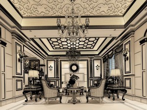 family - kitchen - restaurant 282 3D मॉडल