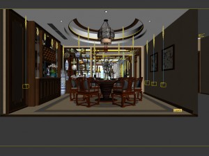 family - kitchen - restaurant 284 Modello 3D