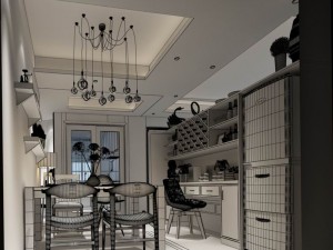 family - kitchen - restaurant 285 3D Model