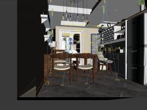 family - kitchen - restaurant 285 3D Model