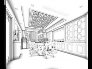 family - kitchen - restaurant 287 Modelo 3D