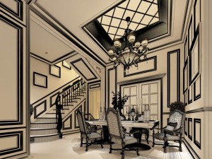 family - kitchen - restaurant 290 3D Модель