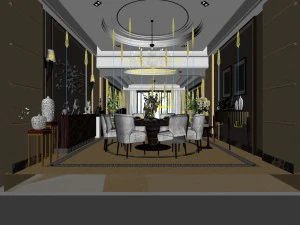 family - kitchen - restaurant 291 3D Model