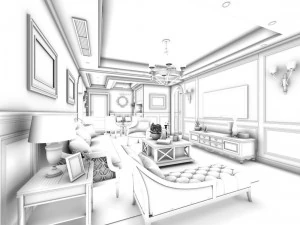 family - kitchen - restaurant 292 3D Model