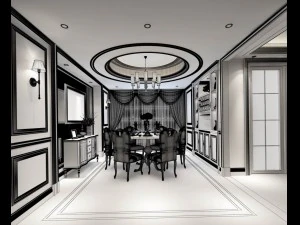 family - kitchen - restaurant 293 3D Model