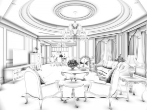 family - kitchen - restaurant 296 Modelo 3D