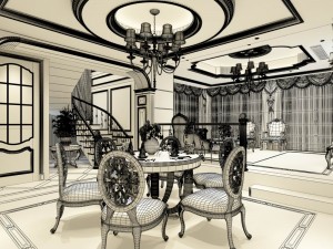 family - kitchen - restaurant 297 3D 模型
