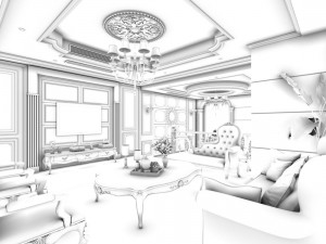 family - kitchen - restaurant 297 3D 模型