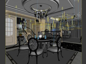 family - kitchen - restaurant 297 3D 模型