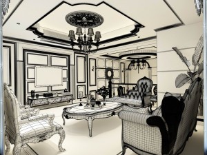 family - kitchen - restaurant 297 3D 模型