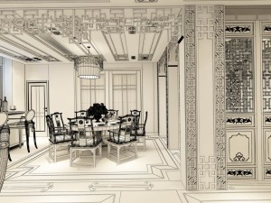 family - kitchen - restaurant 299 3D Модель