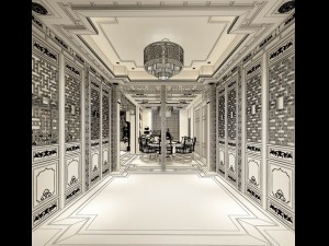 family - kitchen - restaurant 299 3D Модель