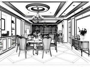 family - kitchen - restaurant 300 Modèle 3D