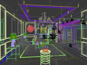 family - kitchen - restaurant 302 3D Model