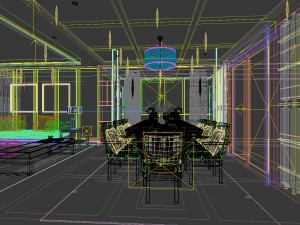 family - kitchen - restaurant 305 Modèle 3D