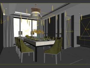 family - kitchen - restaurant 306 3Dモデル