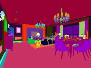 family - kitchen - restaurant 308 Model 3D