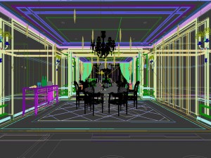 family - kitchen - restaurant 313 Modèle 3D