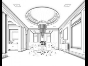 family - kitchen - restaurant 316 Modelo 3D