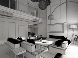 family - kitchen - restaurant 317 3D Model