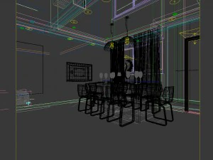 family - kitchen - restaurant 317 3D Model