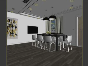 family - kitchen - restaurant 317 3D Model