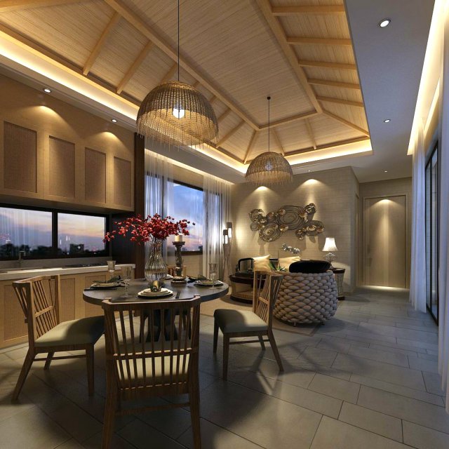 family - kitchen - restaurant 318 3D 모델 .c4d .max .obj .3ds .fbx .stl .blend 
