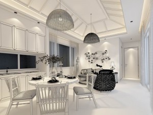 family - kitchen - restaurant 318 3D 모델