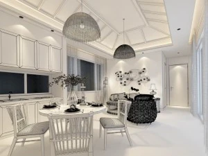 family - kitchen - restaurant 318 3D Model
