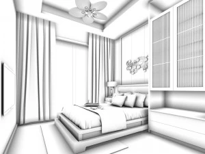 family - kitchen - restaurant 318 3D Model