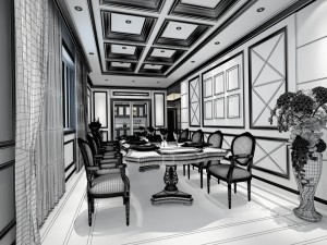 family - kitchen - restaurant 320 Modelo 3D