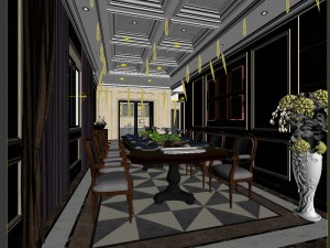 family - kitchen - restaurant 320 Modelo 3D