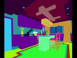 family - kitchen - restaurant 322 Modèle 3D