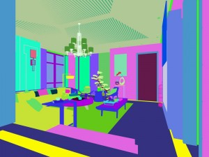 family - kitchen - restaurant 324 Model 3D