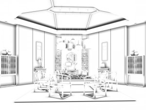 family - kitchen - restaurant 329 3D Model