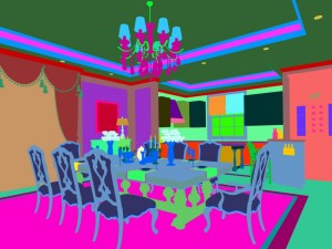 family - kitchen - restaurant 332 Modèle 3D