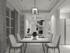 family - kitchen - restaurant 336 3D 모델