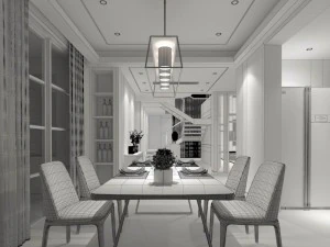 family - kitchen - restaurant 336 3D Model