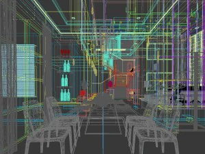 family - kitchen - restaurant 336 3D Model