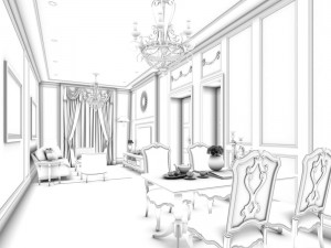 family - kitchen - restaurant 338 3D Модель